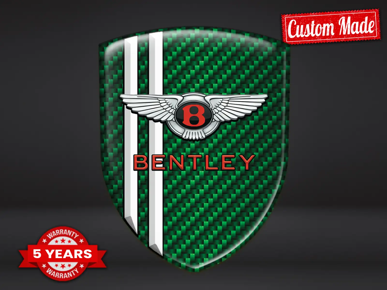 Bentley Emblemi Silicone Auto Resistenti Pregiati Professionali